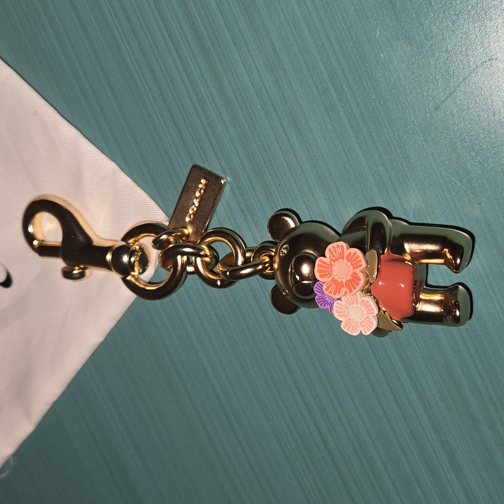 Coach bag charm